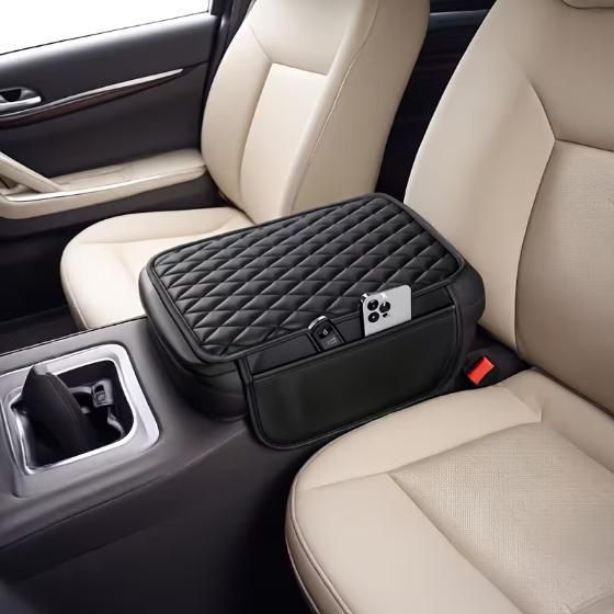 Microfiber Leather Armrest Cover With Storage